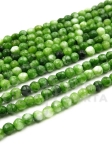Bilă fațetată de jadeit 4~4.5mm ~87 bucăți 37cm 1 șir