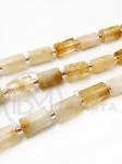 Cilindru citrin natural 8,5~11x5,5~6,5mm ~15 buc 19cm 1 șir 353495