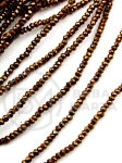 Disc de hematite 2x1.5mm facetat color bronz gaură 0.5mm 40cm ~280buc 1 şir 353530