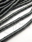 Hematit 4x1mm disc gaură 0.8mm 40cm ~350 buc 1 brad 353541