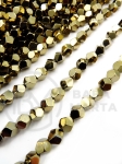 Hematit fațetat 6mm color auriu deschis gaură 1.5mm 40cm ~67buc 1 șir 353593