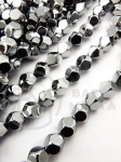 Hematit fațetat 8mm color argintie gaură 1.8mm 40cm ~50buc 1 brad 353597