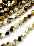 Hematit fațetat 8mm culoare auriu deschis gaură 1.8mm 40cm ~50buc 1 brad 353598