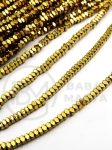 Hematit auriu 2x1.2mm gaură 0.8mm 40cm ~310 buc 1 brad 353619