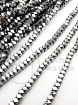 Hematit argintiu 3x2mm, gaură 1mm 40cm ~190 buc 1 brad 353622