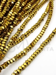 Hematit auriu 3x2mm gaură 1mm 40cm ~190 buc 1 brad 353624