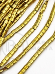 Hematit auriu 4x3x2mm gaură 0.7mm 40cm ~85buc 1 brad 353629