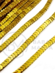 Hematit auriu 4x2mm gaură 0.8mm 40cm ~185 buc 1 brad