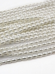 Perlă Majorca 4.3x3mm albă 40cm ~92 buc 1 șir 355041