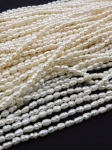 Perlă ~4.6x~2.8mm naturală ~35cm ~76buc 1 șir 355106