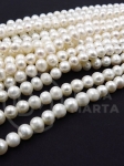 Perlă ~6.4x~7mm naturală ~36cm ~56buc 1 șir 355109