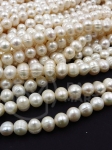Perlă ~6.6x~7mm naturală ~34cm ~52 buc 1 șir 355112