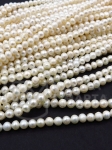 Perlă ~4.x~4.2mm naturală ~34cm ~84buc 1 șir 355131