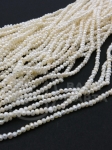 Perlă naturală ~2.4x~3mm albă ~34cm ~150 buc 1 șir 355406