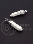 Cartuș pandantiv 33x10mm Howlite 355597