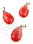 Pandantiv cuarț cireș 25x17mm 355745