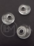 Disc pandantiv 18x6mm cristal de stâncă gaură 5mm 355758