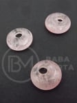 Disc pandantiv 18x6mm cuarț roz gaură 5mm 355760