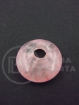 Disc pandantiv 18x6mm cuarț roz gaură 5mm 355760
