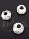 Disc pandantiv 18x6mm Howlit gaură 5mm 355761