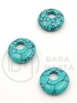 Disc pandantiv 18x6mm turcoaz gaură 5mm 355762