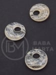 Disc pandantiv 18x6mm cuarț rutil gaură 5mm 355764