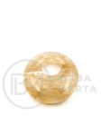 Disc pandantiv 18x6mm cuarț rutil gaură 5mm 355764