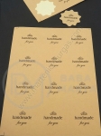 Autocolant autoadeziv FĂCUT MANUAL 39mm 12 bucăți pe foaie 1 pachet 5 coli 175126