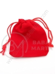 Saculet pentru bijuterii 7x9cm roșu catifea 1 pachet 5 buc 461438