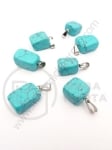 Pandantiv turcoaz 15~35x10~20x5~15mm 1 buc 355561