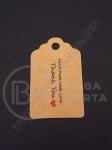 Etichete carton 50x30x0.4mm gaură 5mm 1 pachet 20 buc 111229