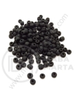 Mărgele de sticlă 3,6~4,0 mm, calitate neagră mată, 1 pachet 40 g ~460 buc 331659
