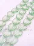Inimă de sticlă 14mm ~24 bucăți gaură 1.5mm 1 bucată 343623