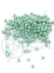 Mărgele de sticlă verzi deschise 4~5x3~5mm gaură 1.3mm 1 pachet 50g 334141
