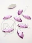Pietricele acrilice 15x7x3.5mm violet pentru lipit 1 pachet 50 buc 151480