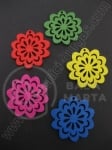 Pandantiv floare culoare 23mm. 10 buc. 6899