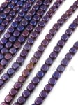 Cub de hematit 4mm, gaură nemagnetică 1mm ~100 buc ~40cm1wt 353233