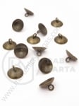 Pandantiv metalic pălărie 6x10mm culoare bronz antic 1 pachet 10 buc 301870