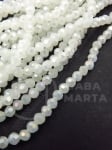 Șir de mărgele cristaline ~3mm fațetate, gaură curcubeu alb 1mm 31cm ~100 buc 1 buc 342643