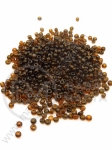Mărgele transparente din sticlă maro 2mm 50g 332126