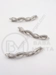 Element de conectare 33x5x3mm alamă cu zirconii forged 1 piece 305317