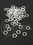 Inel metalic 5x1mm culoare albă 1 pachet 200 buc 302113