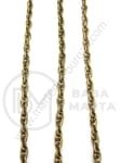 Lanț metalic 0.6x3mm culoare bronz antic 1 metru 302145