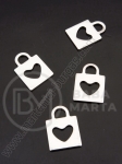 Pandantiv lacăt OȚEL (201) 16x11x1mm 1 pachet 10 buc 307191
