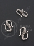 Închizatore metallice 24x15mm color argintie 1 pachet 5 buc 301800