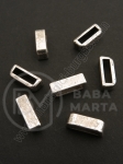 Mărgele metallice 13x5mm argint antic gaură 10x2.5mm 10 buc 308516
