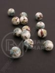Bilă de porțelan 8mm vopsită gaură 2mm 5 buc 335048