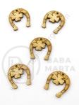 Potcoavă din lemn 22x23mm gaură 2mm 1 pack 10 pcs 181551
