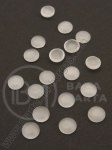 Glass Caboșon 6x3mm ochi de pisică alb 20 buc 191028