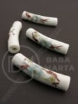 Mărgele de porțelan ~38~40x9mm gaură pictătă 4mm 1 buc 335059